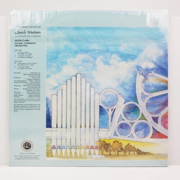 Respighi Church Windows Vinyl Record Reference Audiophile RR-15 1984 Sealed - Picture 2 of 9